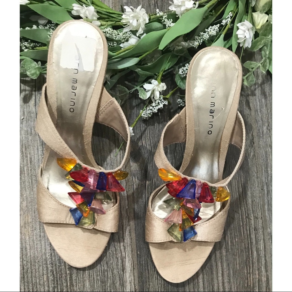 Ann Marino Satin Colorful Heels